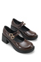 Merlyrra Women's Loafer 0012502 Brown Patent Leather
