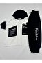 Plus Size Hooded Zippered Elastic Sleeve Elastic Waist Jogger Women's Top and Bottom Set - 8