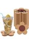 Silk Route - 12 Pcs Flower Cork Coaster for Drinks, Absorbent and Reusable Non-Slip Heat Resistant Coffee Coasters, 100% Natural Cork for Tabletop Protection Coasters, Kitchens, Work desks Coasters