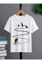 Unisex Oversize T-Shirt Dag Yolu Printed 100% Cotton T-Shirt Comfortable Fit