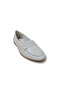 Women's Cream Genuine Leather LOAFER - 4