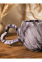 كوب سيراميك مصنوع يدويًا بالكامل بنمط مخطط أسود من كارت هارت - 2