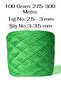 Grass Green Multi-Strand Italian Mercerized Cotton and One-Layer Green Glitter Knitting Yarn (400 Gr.) - 2