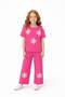 Girl's Floral Detailed Holiday Summer Two-Piece Set - 2