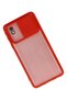 Flzdgnkr Galaxy A01 Core Case Palm Frosted Camera Sliding Silicone (122032) - Red - 2