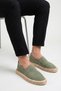 Unisex Women's Men's Khaki Green Espadrille Flexible Knitwear Breathable Anti-Sweat Summer Shoes Breath - 3