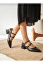 Women's Pointed Toe Thick Heel Shoes - 5