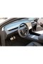 Compatible for Tesla Model Y Juniper Steering Wheel Lower Covering Matte Black - 4