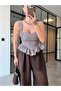 Premium Trend Plaid Corset Blouse - 2