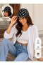 Women's Black Polka Dot Hat, Trendy Polka Dot Adjustable Hat, Casual Summer Hat - 4