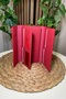 Women's Red Color, Original Leather Wallet with Extra Card Holder Detail - Phone Compartment and Magnet - 4