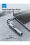 BraveLink BH-08 8-in-1 USB-C Multiport Hub Docking Station with 4K HDMI, 100W PD Charging, RJ45 Ethernet, USB Ports & SD/TF Card Reader - Silver - 5