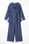 Asymmetrical Cut Trousers Suit 40735 - Indigo - 5