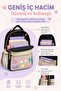 3-Piece Primary School Bag Set: Girls' Backpack + Foil-Lined Lunch Bag + Pen Holder - 3