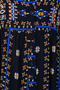 Women's Patterned Long Hijab Dress 1155 - P. Navy Blue - 5