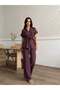 Women's Short Sleeve Waist Tie Zipper Pocket Tencel Set