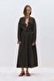 Bitter Brown Dress with Gold Nickel Accessories - 2