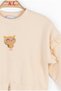Nk Baby Girl Owl Detailed Sweatshirt 9 Months 4 Years Old Cream - 3