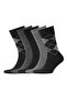 Combed Cotton Black Color Diamond Patterned Men's Socks 5 Pairs Premium Jacquard Long Socks Seamless