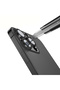 iPhone 15 Pro Compatible Camera Lens Protector Micro Glass T38357 - Silver - 3
