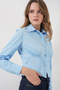 20231 Slim Fit Poplin Shirt - Blue - 2