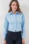 20231 Slim Fit Poplin Shirt - Blue - 3