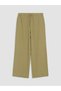 Alita City Women's Linen Blend Trousers with Elastic Waist and Contrast Trim - 5