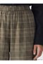 Trendlucky Women's Plaid Jogger Pants with Elastic Waist with Difference in Color - 3