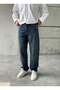 Washable Relaxed Fit Tinted Green Baggy Jeans - 4
