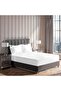 ® 3 Piece Fitted Sheet Set 180x200cm with 2 Pillow Cover King Size Bed Sheet (White) - 3