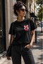 Unisex Mini Ribbon and Cherry Print T-Shirt, Casual T-Shirt, Group T-Shirt, Printed Unisex T-Shirt, Crew Neck T-Shirt
