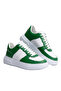 Zrc087 Premium Lace-Up Casual Men's Sneaker White Green - 3