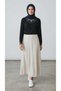 Women's Lace-Embellished Combed Cotton Blouse with Lace Detail at the Collar and Sleeves - 3