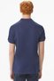 Men's Regular Fit Polo T-Shirt Men's Polo Collar T-Shirt with Stripe Detail Navy Blue - 2