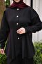 Black Jacket and Trousers Set with Stitching Detail - 5
