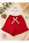 Baby Girl Ruffle Shorts Set of 3 – Cotton, Elastic Waist, Ribbon Detail, Comfortable Casual Bottom Wear - 2