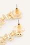 Women's Gold Color Stone Earrings H8633Axns - 3