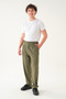 Elastic Waist Pleated Fabric |   Loose Fit Men's Trousers - 6