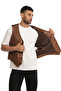 Fındık 132 Antique Leather Men's Leather Vest - 3
