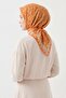 Soft Scarf Leaf Pattern Orange 90X90 - 2