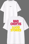 Good Stories Design Front and Back Printed White Oversize T-Shirt