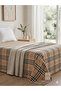 100% Cotton Single Bedspread 170X240 cm |   Classic Plaid Pattern Stylish and Soft - 4
