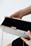 Silver Stone Sparkling Women's Evening Dress Bag Stylish Evening Event Model - 7