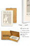 White Wooden Framed 3-Piece Modern Painting Huhu256 - Triple Painting Set White Frame - 2