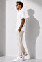 Men's Short Sleeve Ribbed Half Button Closure Polo Collar T-Shirt 26001 - 2