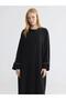 Crew Neck Oversize Crepe Women's Robe (S6)