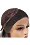 Fiber Synthetic Wavy Short Tulle Wig / Black Gray Ombreli - 3