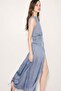 Gathered satin dress - 3