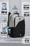 Vigo Orthopedic Backpack Gray Black - Middle School, High School and Daily School Bag 13 Lt - 5