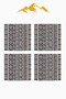Digital Printed Soft Textured 4-Piece Throw Pillow Cover Set Krl0128 - 3
